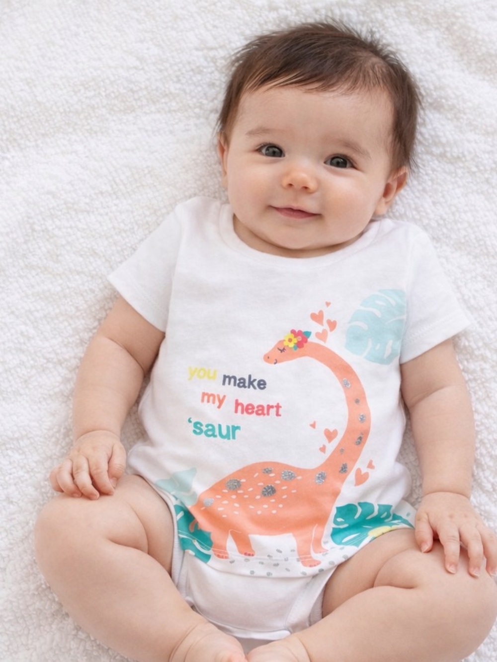 Carter’s Baby Girl Dinosaur Tee 3-6M NWT Cute Graphic Shirt